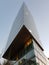 Modern triangle shaped office building