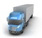 Modern truck with cargo container