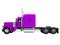 Modern truck tractor for cargo transportation three axle without