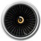 Modern turbofan engine. close up of turbojet of aircraft. blades of the turbofan engine of the aircraft. turbine
