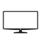 Modern tv icon, TFT LED wide screen smart tv icon. Monitor icon