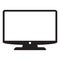 Modern tv icon, TFT LED wide screen smart tv icon. Monitor icon.