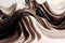 Modern Twisted Waves in Dark Brown and Cream: 3D Render with Unreal Engine 5 and Industrial Desig