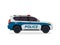 Modern Urban Police Patrol Vehicle Illustration