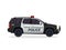 Modern Urban Police Patrol Vehicle Illustration