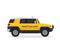 Modern Urban Yellow Taxi Vehicle Illustration