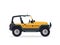 Modern Urban Yellow Taxi Vehicle Illustration