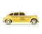 Modern Urban Yellow Taxi Vehicle Illustration In Isolated White Background