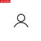 Modern user line icon. Premium pictogram isolated on a white background. Vector illustration. Stroke high quality symbol