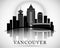 Modern Vancouver City Skyline Design. Canada