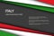 Modern vector background, overlayed sheets of paper in the look of the Italian flag