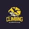 Modern vector professional logo emblem climbing club