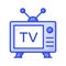 Modern vector of television, vintage tv icon in editable style