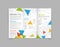 Modern Vector three fold brochure design template