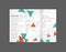 Modern Vector three fold brochure design template