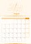 Modern vector vertical calendar sheet for August 2024, planner in English