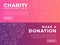 Modern vector website banner templates with charity objects