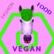 Modern vegan art. Fashion hipster Horse. Be vegan. be in trend