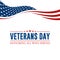 Modern Veterans Day Celebration Background Header Banner