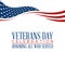 Modern Veterans Day Celebration Background Header Banner