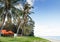 Modern villa on coconut tree beach in Thailand