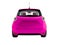 Modern violet electric car hatchback for carrying passengers at