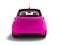 Modern violet electric car hatchback for carrying passengers at