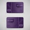 Modern violet gift card template