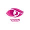Modern vision and eye logo. Vector illustration