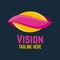 Modern vision logo. Vector illustration.