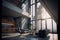 Modern Visionary Interior Design Concept with Futuristic Architecture concept. Ai generated