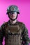 Modern warfare soldier pink backgorund