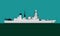 Modern warship. Type 45 daring class guided missile destroyer. Royal navy guided missile destroyer.