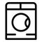Modern wash machine icon, outline style
