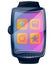 Modern watch mobile illustration