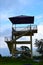 A Modern Watchtower against Blue Sky - Chellarkovil View Point, Thekkday, Kerala, India