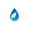 Modern Water Droplet Icon Logo Template