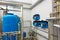 Modern water treatment system with automatic control units in in