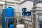 Modern water treatment system with automatic control units in in