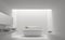 Modern white bathroom interior minimal style 3d rendering image