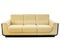 Modern white cream leather sofa