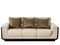 Modern white cream leather sofa