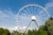 Modern white ferris wheel