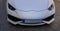 Modern white sports car, closeup, front of the vehicle, details