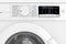 Modern White Washing Machine Front Panel with Display. 3d Render