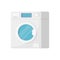 Modern white washing machine isometric vector electric household appliance cleaning textile