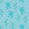 Modern wildflowers seamless pattern design