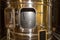 Modern wine factory with new large fermentation Tanks Wine Cellar stainless steel tanks