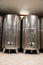 Modern wine factory with new large tanks for the fermentation. m