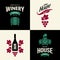 Modern wine vector isolated logo collection for tavern, restaurant, house, shop, store, club and cellar